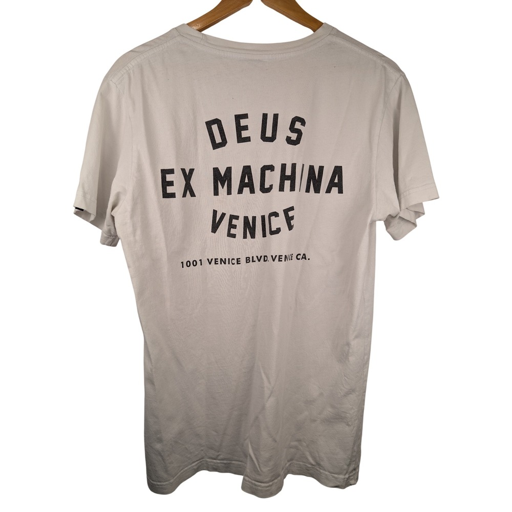 Deus Ex Machina Mens Venice Skull Graphic T-Shirt White DMH31645C Size M